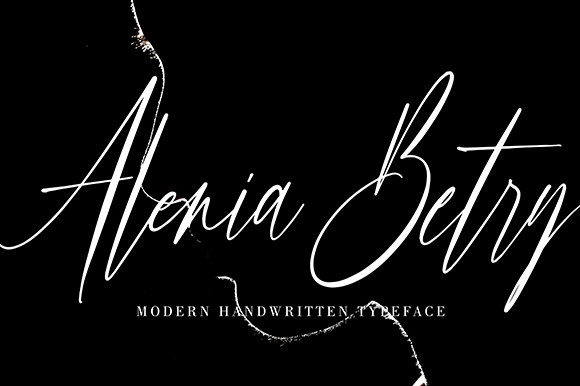 Alenia Betry: A Chic Script Font for Editorial Design