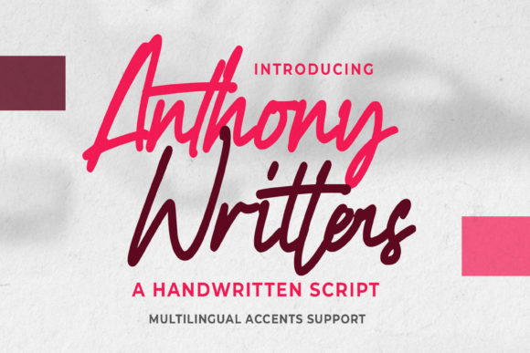Anthony Writters: A Handwritten Font for Branding