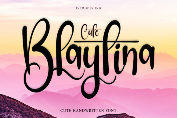 Blaytina Cute: A Charming Handwritten Font for Small Business