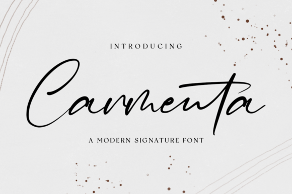 Carmenta: A Graceful Script Font for Elegant Branding