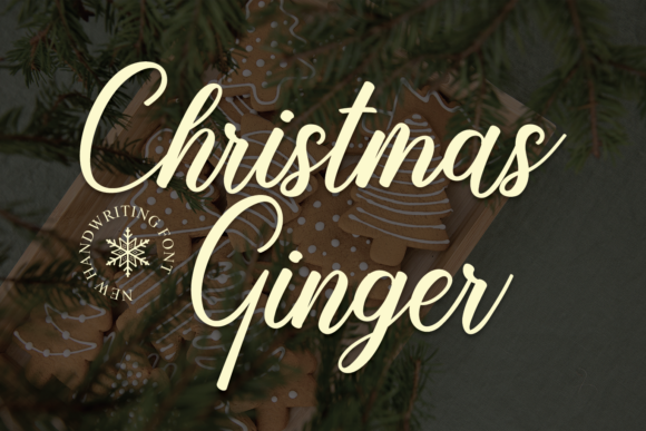 Christmas Ginger: A Whimsical Handwritten Font for Brands