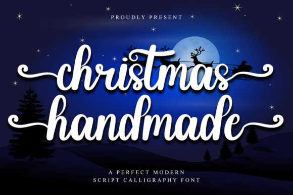 Christmas Handmade: A Festive Script Font for Editors
