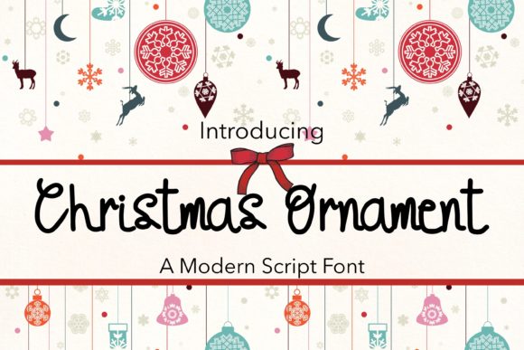 Christmas Ornament: A Whimsical Script Font for Crafters