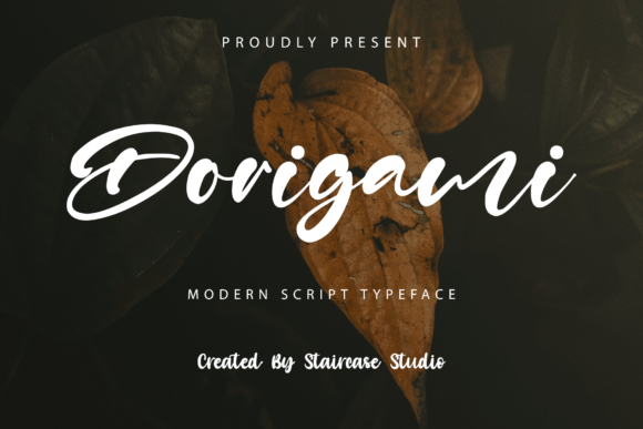 Dorigami: A Modern Script Typeface for Editorial Design