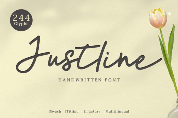 Justline: The Elegant Script Font for Modern Marketers