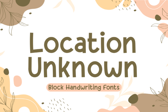 Location Unknown: A Handwritten Font for Editorial Design