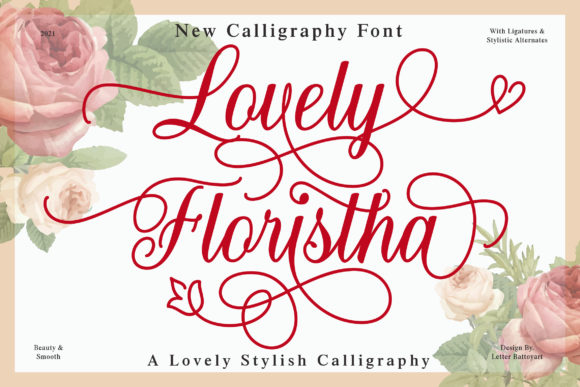 Lovely Floristha: A Smooth Handwritten Font for Branding