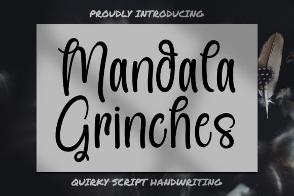 Mandala Grinches: A Friendly Handwritten Font for Editors