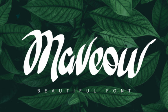 Maveow: A Handwritten Script Font for Marketers