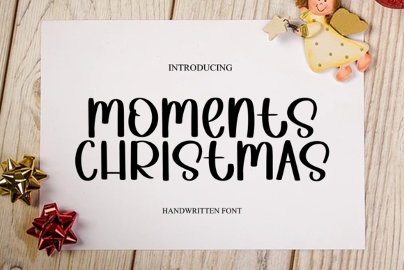 Moments Christmas: A Handwritten Font for Editorial Design