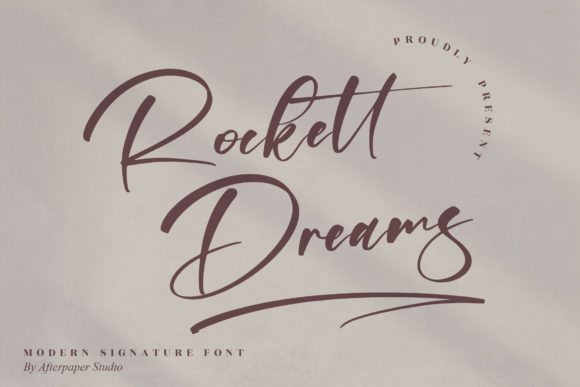 Rockett Dreams: A Dreamy Script Font for Makers