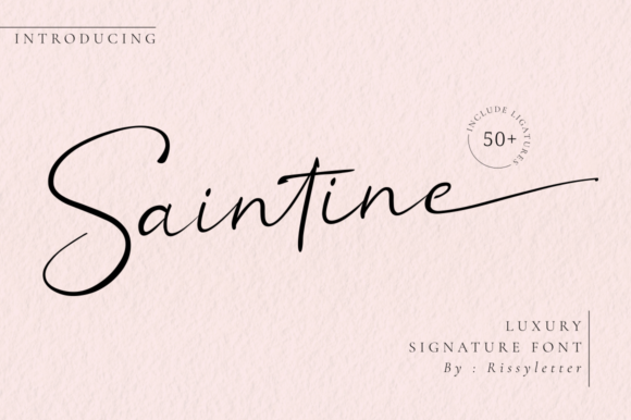 Saintine: The Elegant Script Font for Crafters