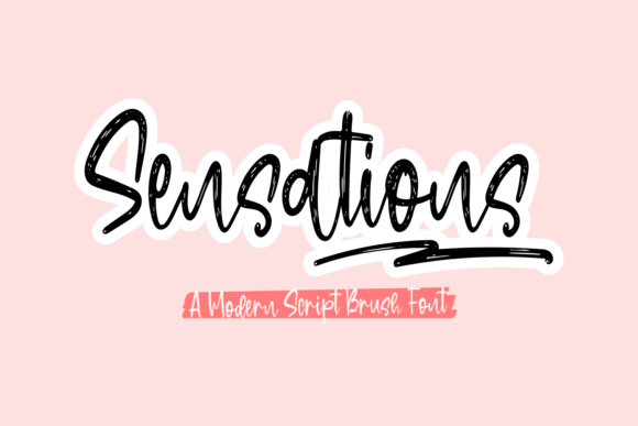 Sensations Font: A Handwritten Typeface for Small Business