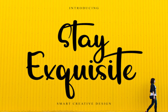 Stay Exquisite: A Handwritten Font for Makers