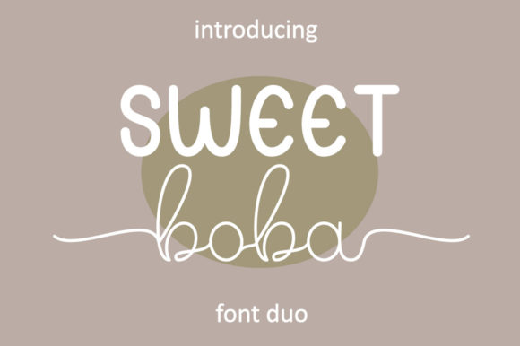 Sweet Boba: A Handwritten Font for Editorial Design