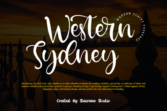 Western Sydney: A Modern Script Font for Marketers